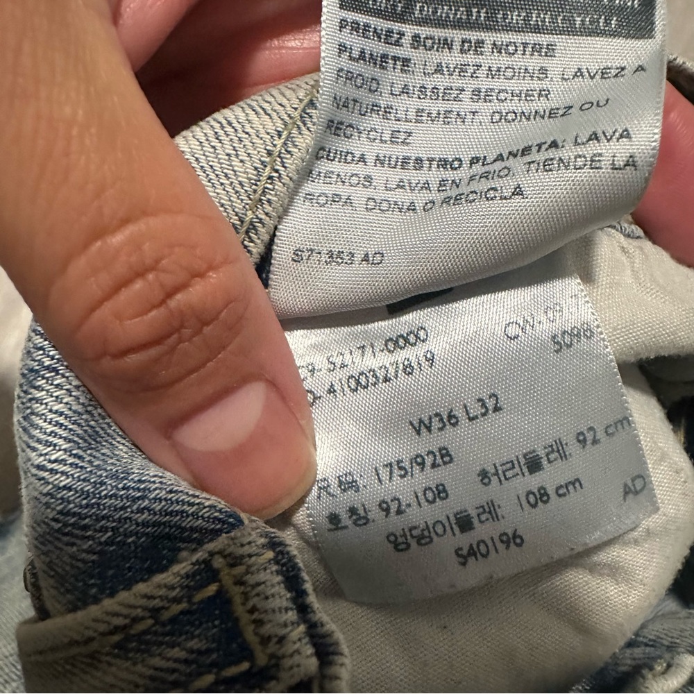 Levi’s Denizen Light Wash Men’s Jeans Sz 36x32 - Picture 6 of 8